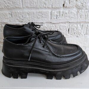 LIKE NEW ALOHAS CHUNKY OXFORDS BLACK